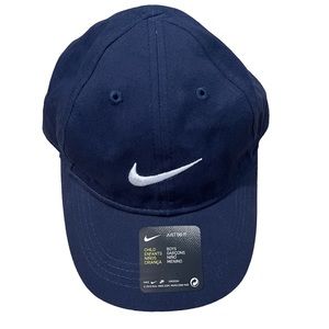 Nike - Navy Blue Boys Swoosh Baseball Hat - One Size
